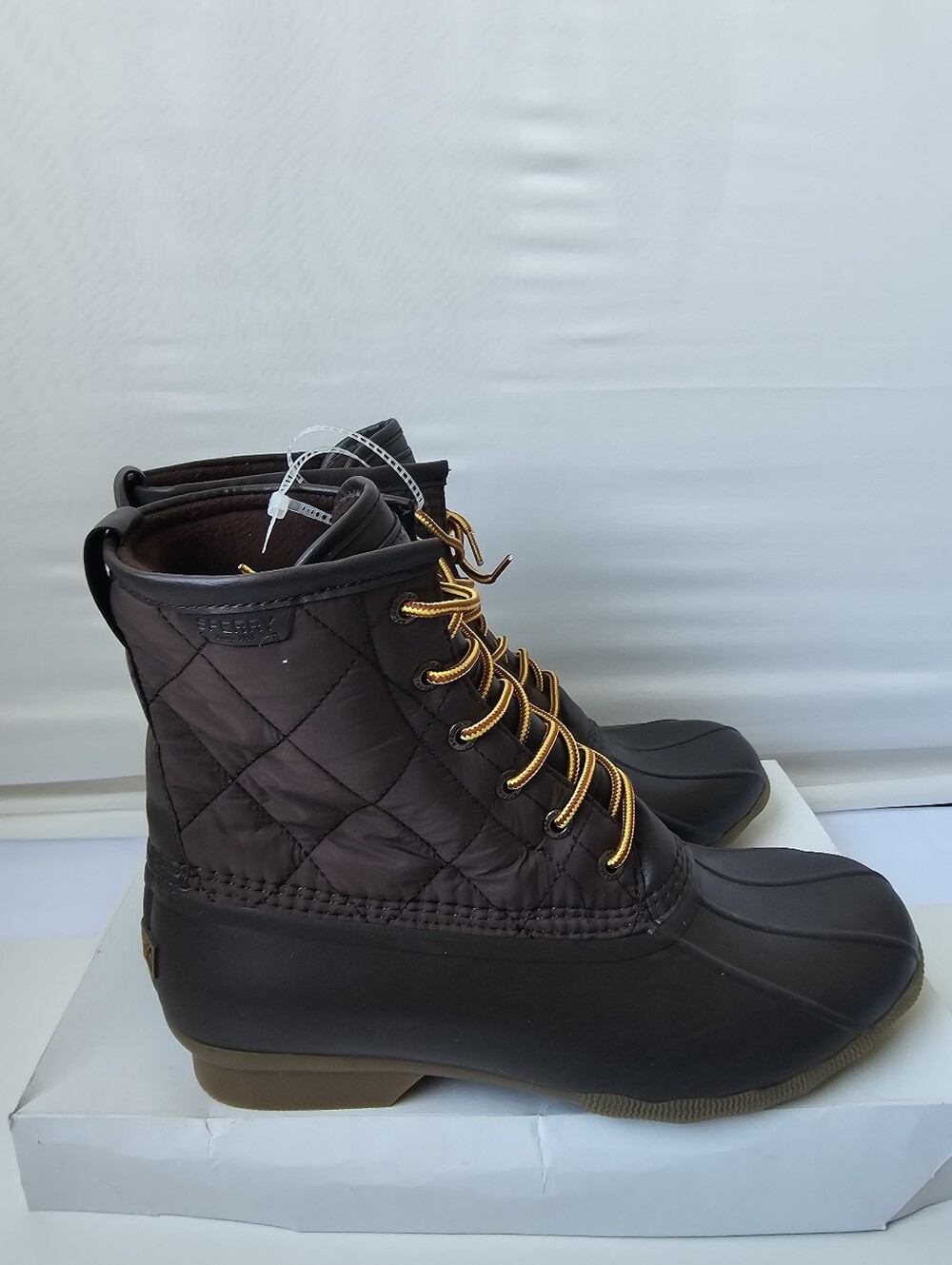 Sperry Top-Sider Men's Duck Boots Brown Quilted NWOT - Size 11 & 12 - Picture 16 of 16